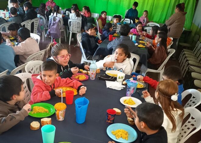 Más de 50.000 estudiantes almuerzan y el 100% de la matrícula desayuna en las escuelas públicas de San Luis