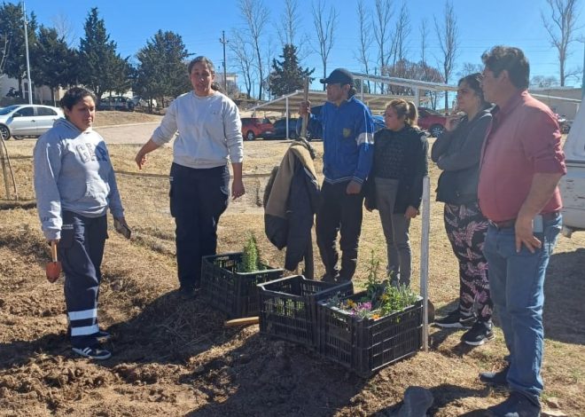 El hospital de El Trapiche tiene una huerta agroecológica