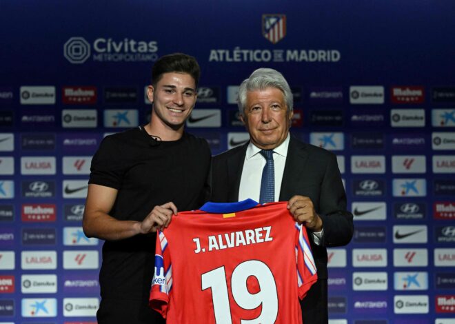 Julián Álvarez fue presentado como nuevo jugador de Atlético de Madrid: “No me siento un superhéroe”