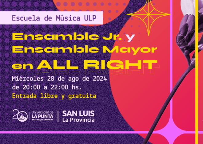 Los ensambles de la ULP presentarán su repertorio en San Luis