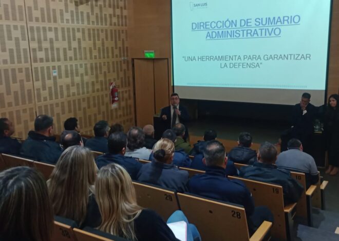 Por primera vez, la dirección de Sumarios brindó una capacitación en Merlo