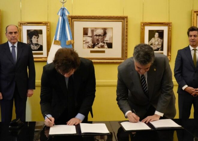 Jorge Macri firmó el traspaso de los colectivos con Milei y la Ciudad se hará cargo del subsidio