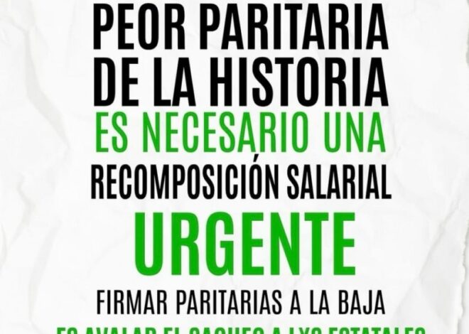 En Salud otorgan un aumento del 1% y denuncian "la peor paritaria de la historia"