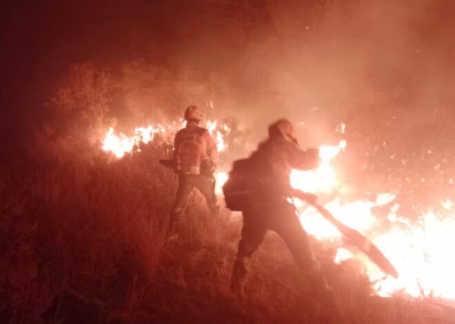 Controlaron un incendio en Las Chacras