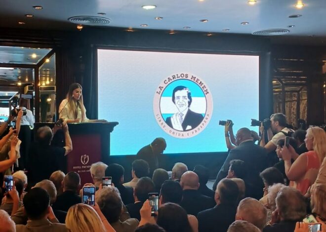 Debutó la línea libertaria "La Carlos Menem": viejas glorias menemistas y farándula