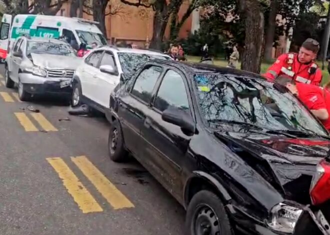 Choque en cadena en avenida del Libertador y Pueyrredón: demoras para circular en la zona