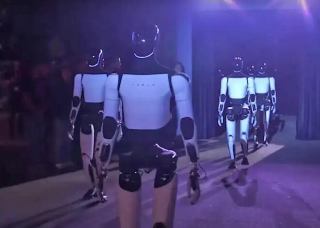 Robots Optimus de Tesla fueron operados por humanos en un evento organizado por Elon Musk optimus