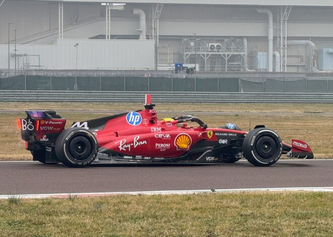Hamilton en Ferrari: todas las fotos del test en Fiorano
