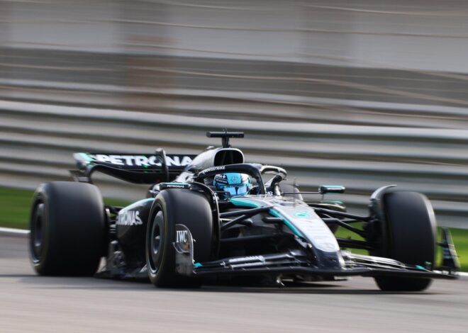 Russell supera por poco a Verstappen en el final de las pruebas de la F1 en Bahréin