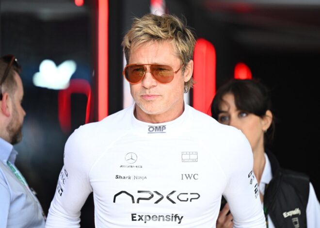 Hamilton dio a Brad Pitt el "susto de su vida" durante la película de la F1
