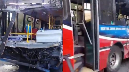Violento choque de colectivos en Congreso: al menos 27 heridos Violento choque de colectivos en Congreso: al menos 27 heridos
