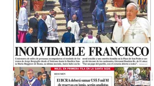 La tapa del Diario PERFIL del domingo 27 de abril de 2025 La tapa del Diario PERFIL del domingo 27 de abril de 2025