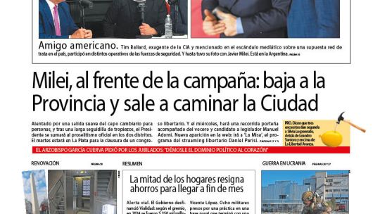 La tapa del Diario PERFIL del sábado 19 de abril de 2025 La tapa del Diario PERFIL del sábado 19 de abril de 2025