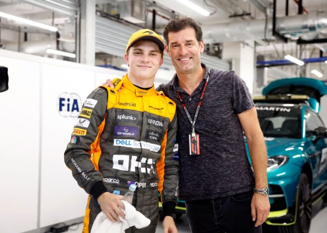 Webber, orgulloso de su protegido Piastri: Sabe aprovechar las oportunidades Webber, orgulloso de su protegido Piastri: Sabe aprovechar las oportunidades