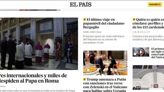 Cómo reflejaron los medios del mundo el funeral del Papa Cómo reflejaron los medios del mundo el funeral del Papa