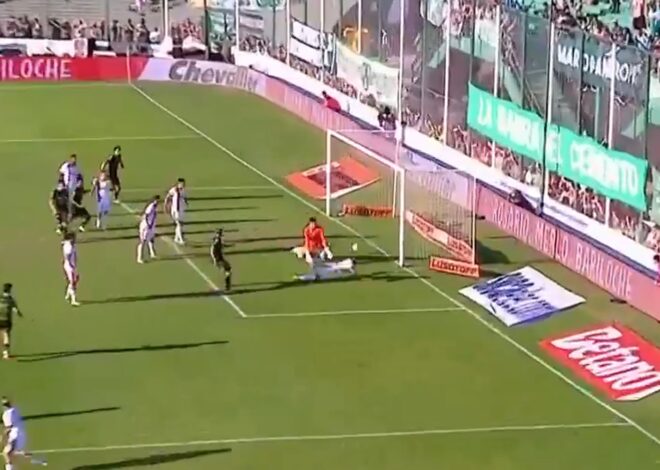 San Lorenzo empató con Sarmiento con dos goles en contra: una palomita de Vombergar y un cabezazo demoledor