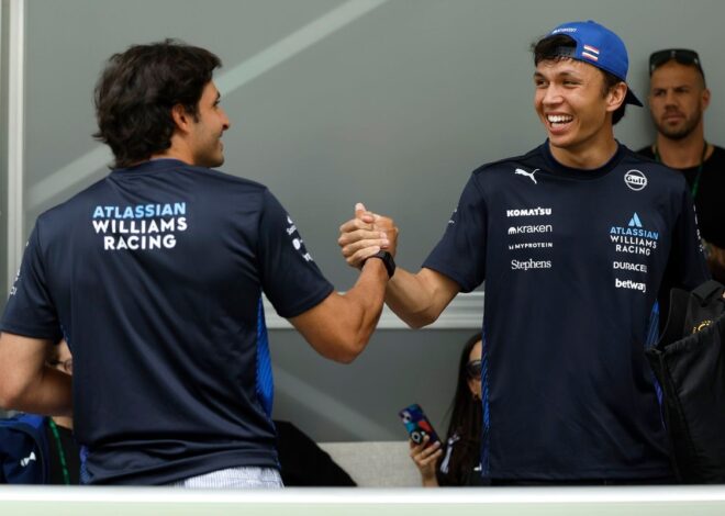 Sainz acorta distancias con Albon, su nuevo compañero en Williams F1 Sainz acorta distancias con Albon, su nuevo compañero en Williams F1