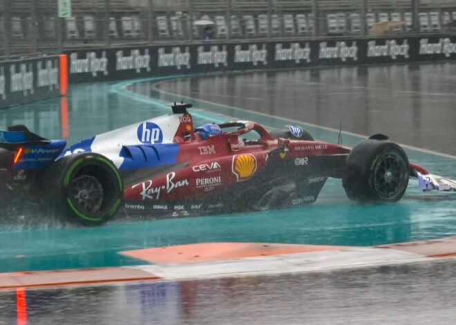 VIDEO: Charles Leclerc choca en la formación de la sprint de Miami y no correrá