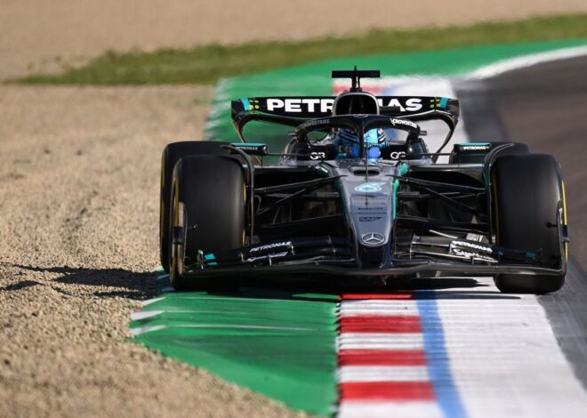 Russell explica el sufrimiento de Mercedes en Imola Russell explica el sufrimiento de Mercedes en Imola