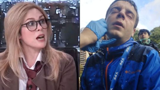 La provocación de Lilia Lemoine: "El periodista que increpó a Santi Caputo interceptó el gas pimienta de un policía con la cara" La provocación de Lilia Lemoine: "El periodista que increpó a Santi Caputo interceptó el gas pimienta de un policía con la cara"