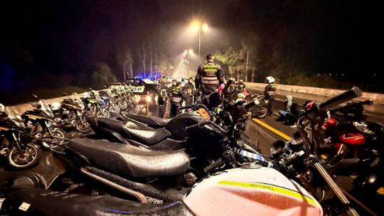 Picadas ilegales en Córdoba: 29 detenidos y 19 motos secuestradas en la ruta E-53