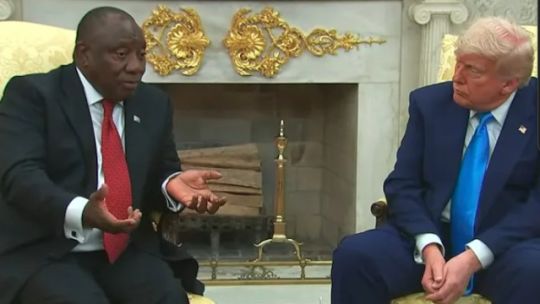 La emboscada de Trump al presidente de Sudáfrica: lo acusó de cometer un "genocidio contra los blancos"