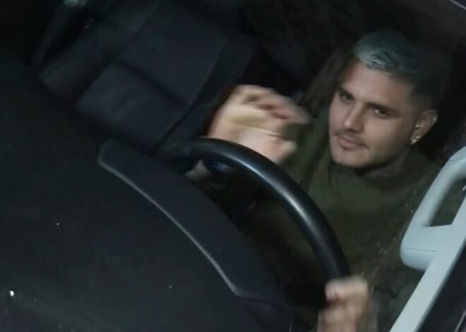 Mauro Icardi atropelló al camarógrafo de LAM cuando se retiró del Chateau Libertador con sus hijas Mauro Icardi atropelló al camarógrafo de LAM cuando se retiró del Chateau Libertador con sus hijas