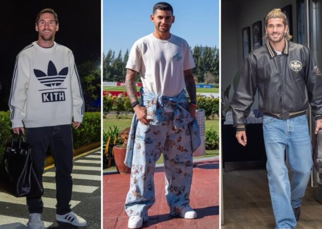 El look de los jugadores de la selección argentina: la llegada de Messi y el outfit “jugado” del Cuti Romero