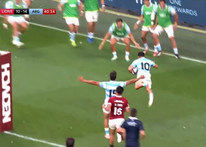 Tomás Albornoz y un try para la historia contra los British & Irish Lions Tomás Albornoz y un try para la historia contra los British & Irish Lions