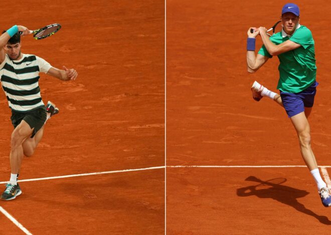 Jannik Sinner vs. Carlos Alcaraz, en la final de Roland Garros 2025