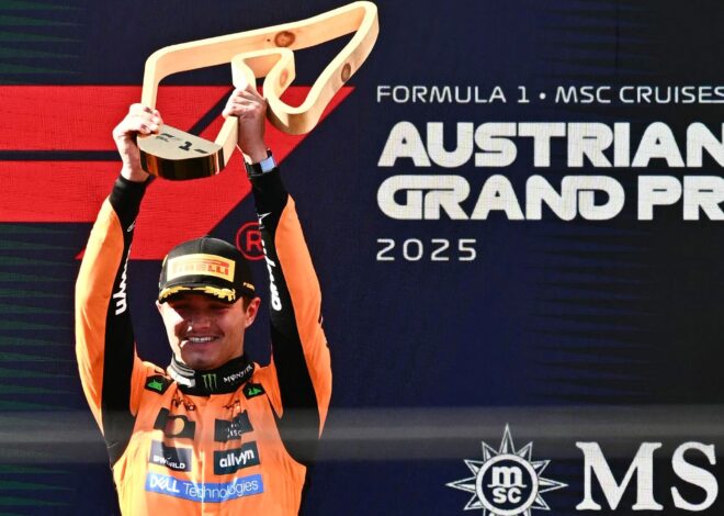 Así quedó la tabla de posiciones de la Fórmula 1, tras el triunfo de Lando Norris en el GP de Austria