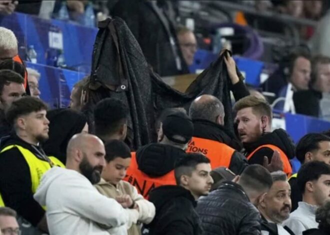 Un fanático murió tras caer desde una grada a ocho metros de altura en la final entre Portugal y España Un fanático murió tras caer desde una grada a ocho metros de altura en la final entre Portugal y España