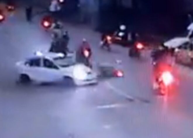 Un muerto y siete heridos tras un choque contra un auto de motos que circulaban en caravana y a contramano