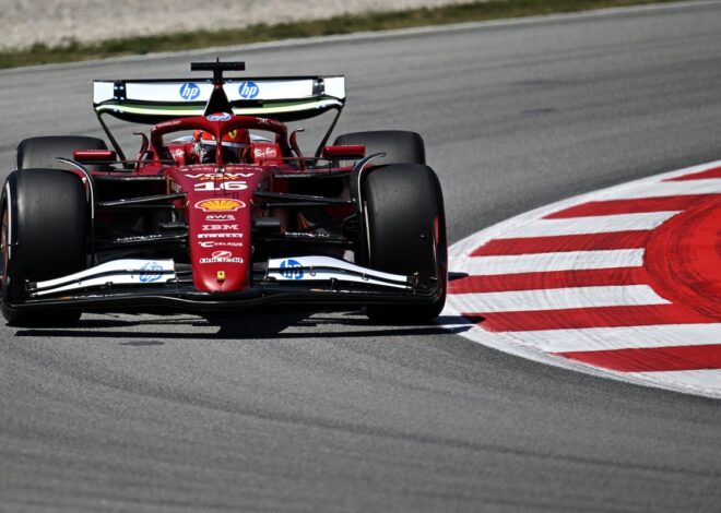 Leclerc califica su resultado en España como "un podio con suerte" Leclerc califica su resultado en España como "un podio con suerte"