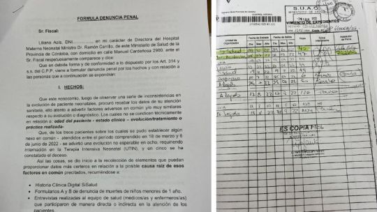 Qué dice la denuncia redactada que jamás llegó a los tribunales