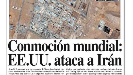 La tapa del Diario PERFIL del domingo 22 de junio de 2025 La tapa del Diario PERFIL del domingo 22 de junio de 2025