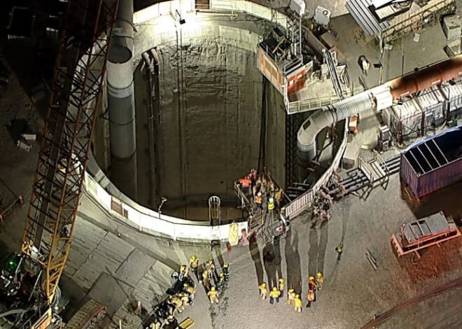 Un túnel en construcción se desplomó en Los Ángeles y rescataron a 31 trabajadores