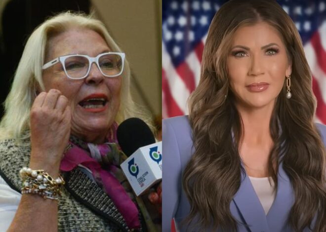 Carrió criticó a la secretaria de Trump que se reunió con Milei: dijo que tiene una política migratoria xenófoba Carrió criticó a la secretaria de Trump que se reunió con Milei: dijo que tiene una política migratoria xenófoba