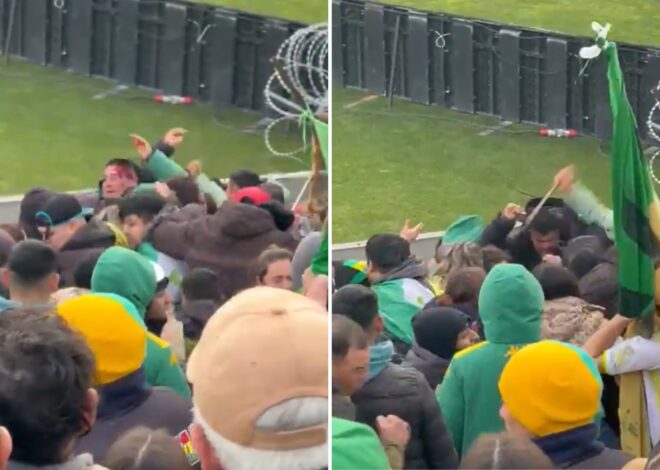 El Gobierno le prohibió el ingreso a las canchas a los hinchas de Aldosivi que se pelearon a cuchillazos en pleno partido
