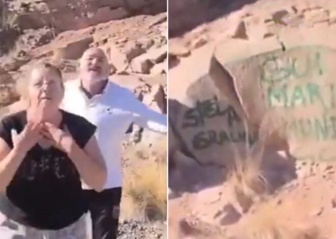 Mendoza: un grupo de turistas vandalizó piedras del dique Potrerillos y fueron escrachados