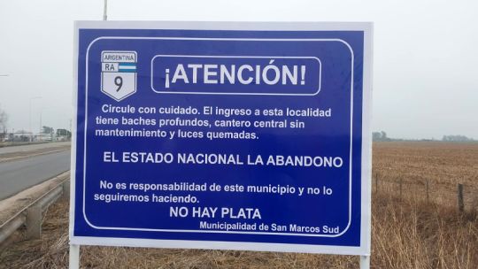 “No hay plata”: intendenta cordobesa dejó de mantener rutas nacionales y apuntó contra Milei “No hay plata”: intendenta cordobesa dejó de mantener rutas nacionales y apuntó contra Milei