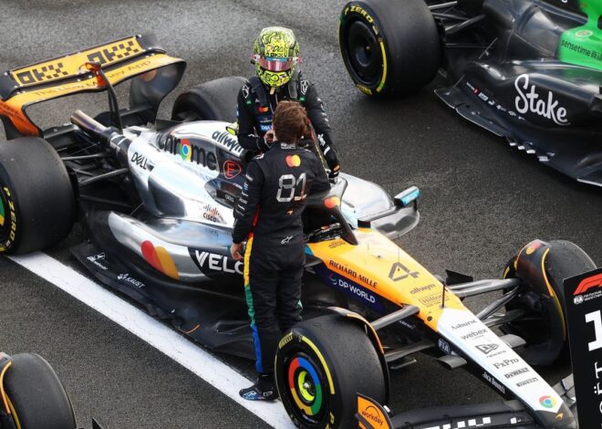 La respuesta de McLaren al "atrevido" pedido de Piastri tras su sanción en Silverstone La respuesta de McLaren al "atrevido" pedido de Piastri tras su sanción en Silverstone