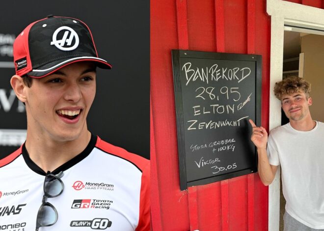 Bearman y su extraño duelo con un piloto sueco por un récord de karts