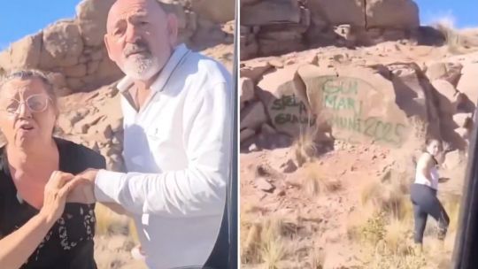 Mendoza: turistas vandalizaron un paisaje en Potrerillos y fueron escrachados en redes Mendoza: turistas vandalizaron un paisaje en Potrerillos y fueron escrachados en redes