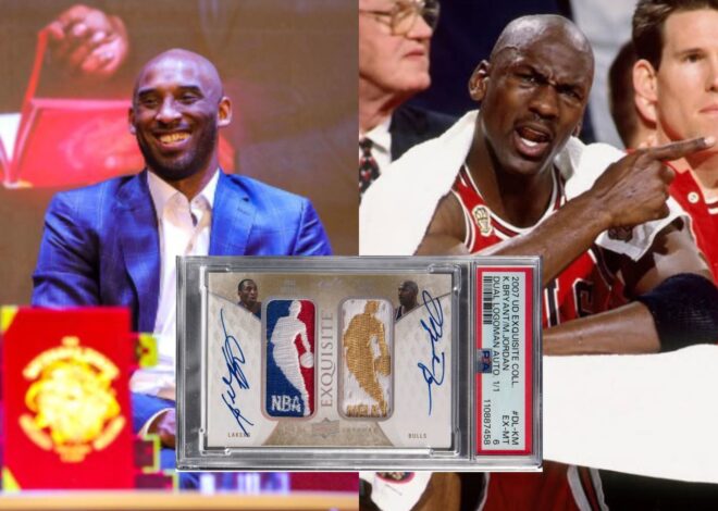 Es única en el mundo y ahora vale una fortuna: la tarjeta de Michael Jordan y Kobe Bryant que rompió un récord histórico