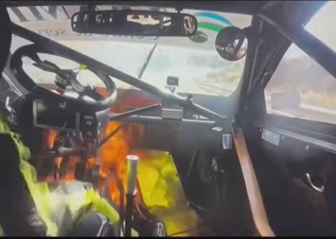 El video que muestra el instante en que un auto se prendió fuego con el piloto dentro en el Turismo Nacional en Oberá El video que muestra el instante en que un auto se prendió fuego con el piloto dentro en el Turismo Nacional en Oberá