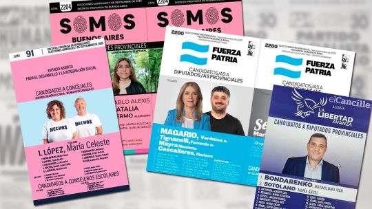 Así serán las boletas para las elecciones legislativas 2025 en la provincia de Buenos Aires: colores y fotos