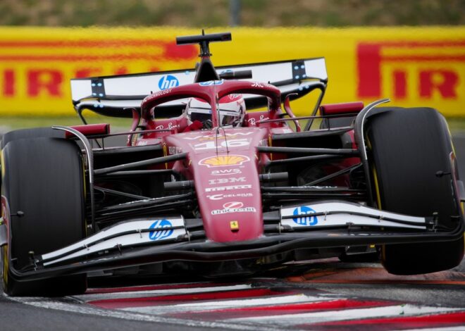 ¿Ferrari al borde de la ilegalidad en Hungría? Leclerc niega a responder a Russell