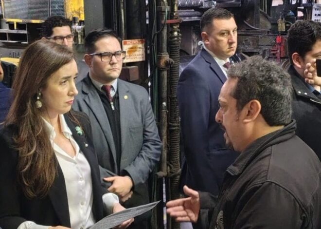 Villarruel visitó una fábrica en crisis por la apertura de importaciones de Milei: "Apoyo a la industria nacional"