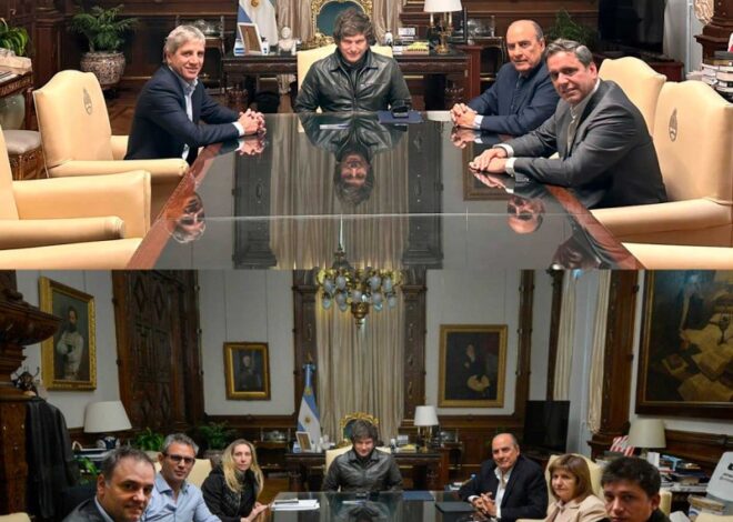 En las redes sospechan que a Milei lo pegaron con Photoshop en las últimas fotos que difundió el gobierno En las redes sospechan que a Milei lo pegaron con Photoshop en las últimas fotos que difundió el gobierno